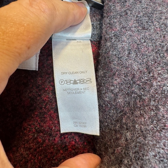 Elisabeth by Liz Claiborne Jacket Womens Size 2X Colorblock Red Gray 100% Wool - Picture 4 of 8